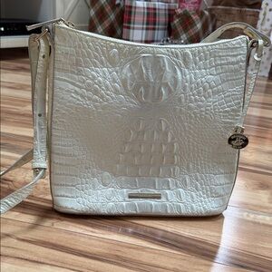 Brahmin Katie Crocodile-Embossed leather Shoulder Bag